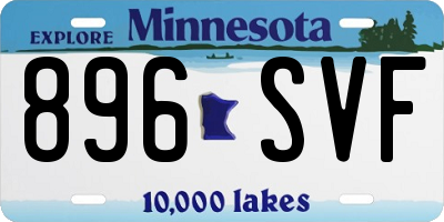 MN license plate 896SVF