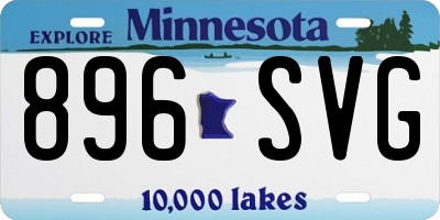 MN license plate 896SVG