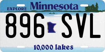 MN license plate 896SVL