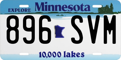 MN license plate 896SVM
