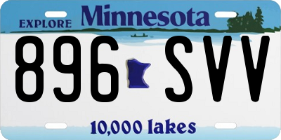 MN license plate 896SVV