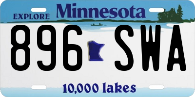 MN license plate 896SWA