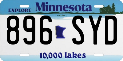 MN license plate 896SYD