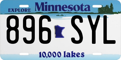 MN license plate 896SYL