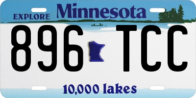 MN license plate 896TCC