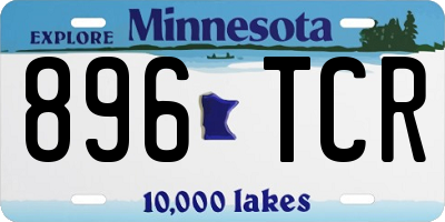MN license plate 896TCR