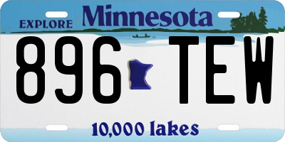 MN license plate 896TEW