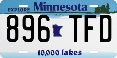 MN license plate 896TFD