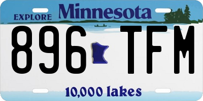 MN license plate 896TFM