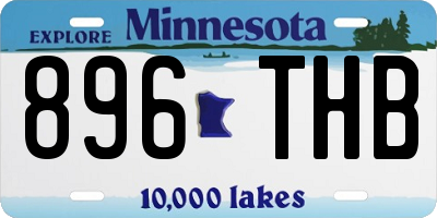 MN license plate 896THB