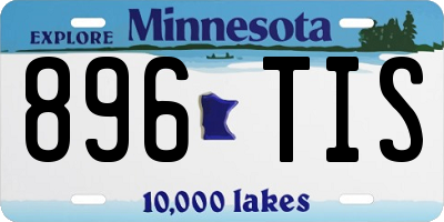 MN license plate 896TIS
