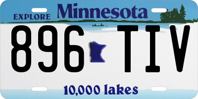 MN license plate 896TIV