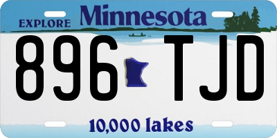 MN license plate 896TJD