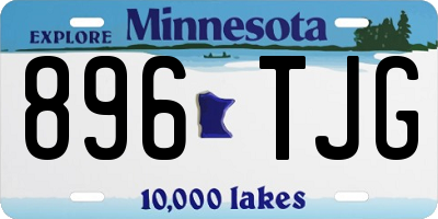 MN license plate 896TJG