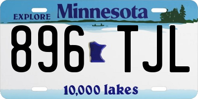 MN license plate 896TJL