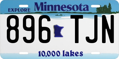 MN license plate 896TJN