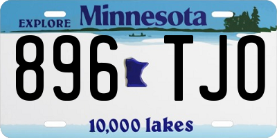 MN license plate 896TJO