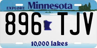 MN license plate 896TJV