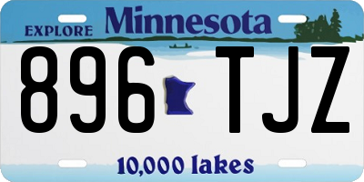 MN license plate 896TJZ
