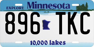 MN license plate 896TKC