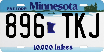 MN license plate 896TKJ
