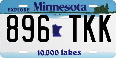 MN license plate 896TKK