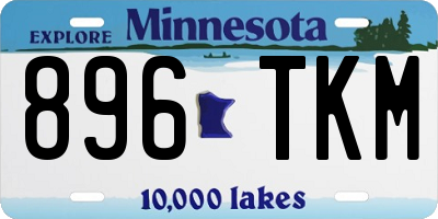 MN license plate 896TKM