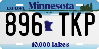 MN license plate 896TKP