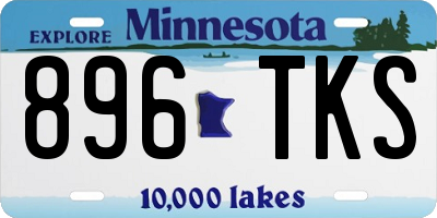 MN license plate 896TKS