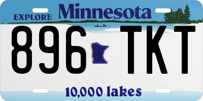 MN license plate 896TKT