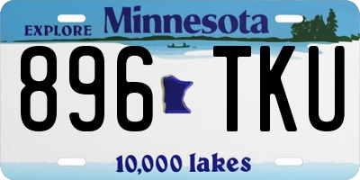 MN license plate 896TKU