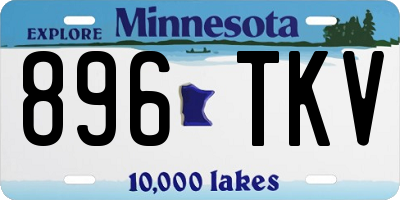 MN license plate 896TKV