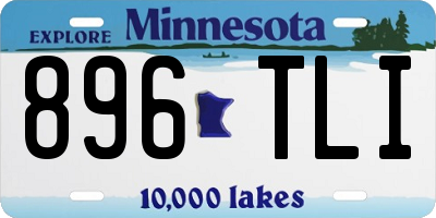 MN license plate 896TLI
