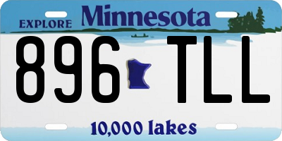 MN license plate 896TLL