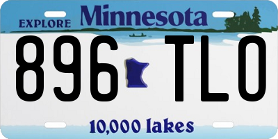 MN license plate 896TLO