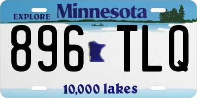 MN license plate 896TLQ