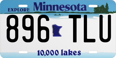 MN license plate 896TLU