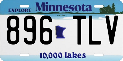 MN license plate 896TLV