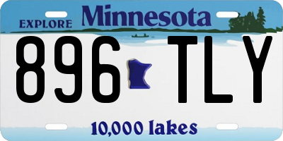 MN license plate 896TLY