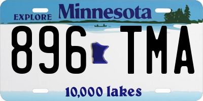 MN license plate 896TMA