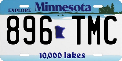 MN license plate 896TMC