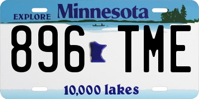 MN license plate 896TME