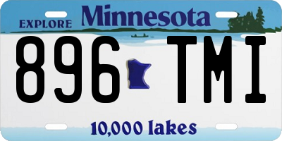 MN license plate 896TMI