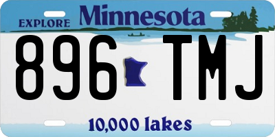 MN license plate 896TMJ
