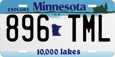 MN license plate 896TML
