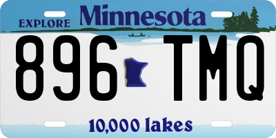 MN license plate 896TMQ