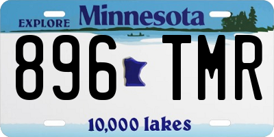 MN license plate 896TMR