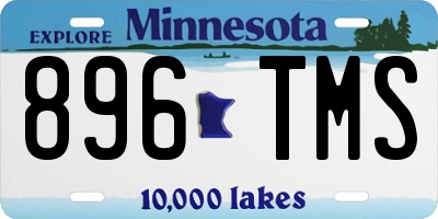 MN license plate 896TMS