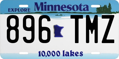 MN license plate 896TMZ