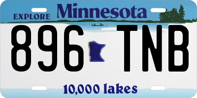 MN license plate 896TNB